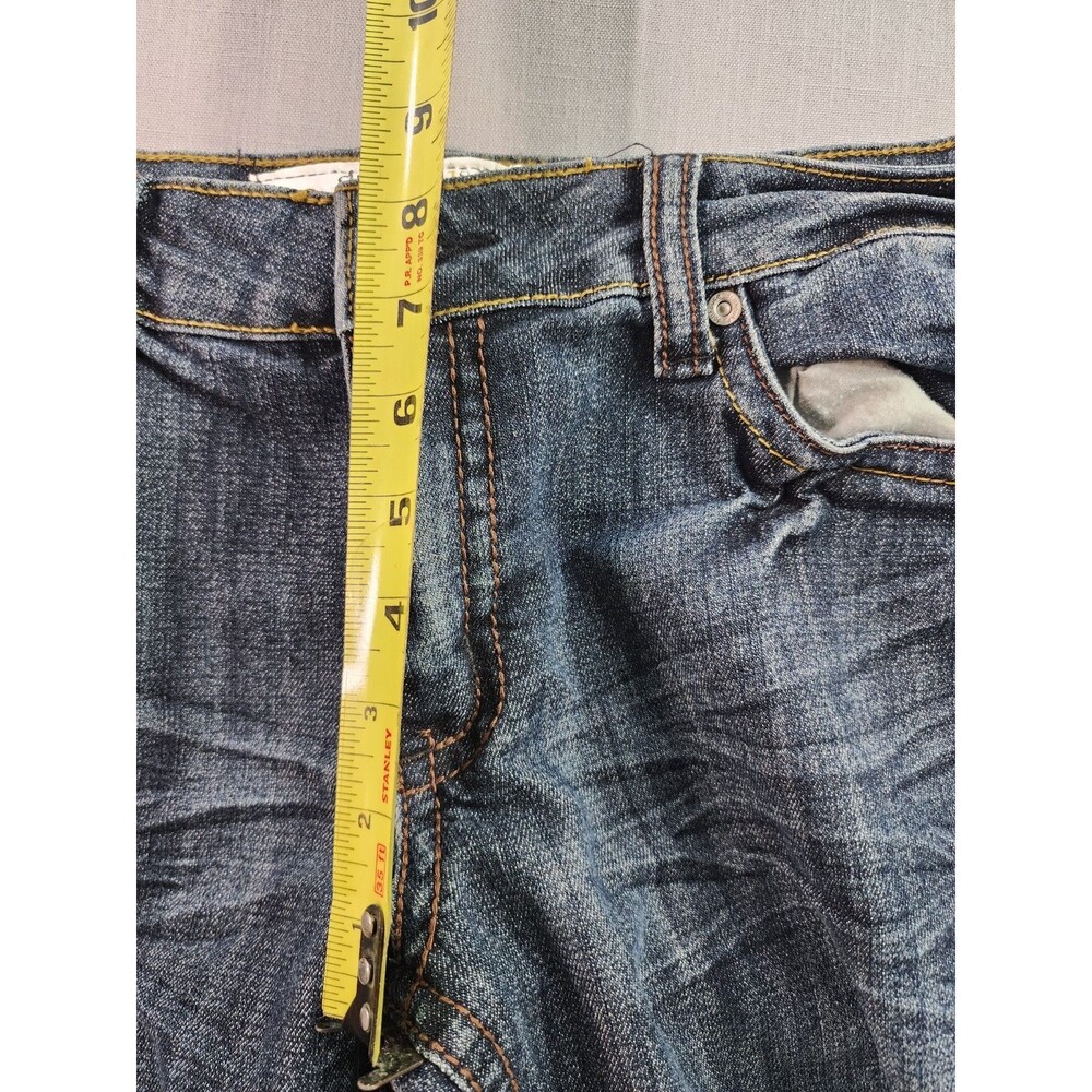 Dollhouse Women’s Dark Wash Bootcut Jeans Faded Denim Mid Rise Classic Fit Size - Picture 6 of 9